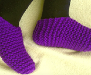 Loom Knitting Socks