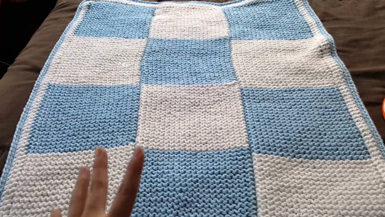 long loom knitting blanket