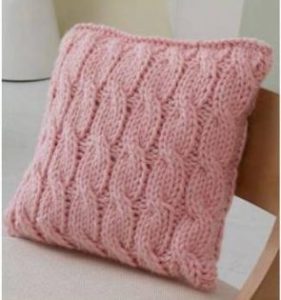 Free Cable Knit Pillow Pattern