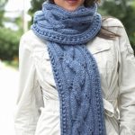 Basic Cable Knit Scarf