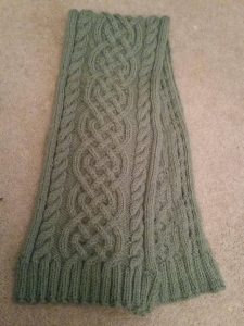 Celtic Cable Knit Scarf Pattern
