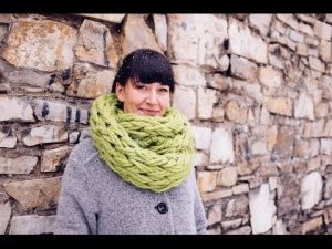 Hand Knit Infinity Scarf Pattern
