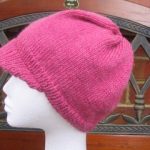 Knit Hat with Brim Pattern Free