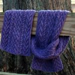 Men’s Ribbed Aran Scarf Knitting Pattern Idea
