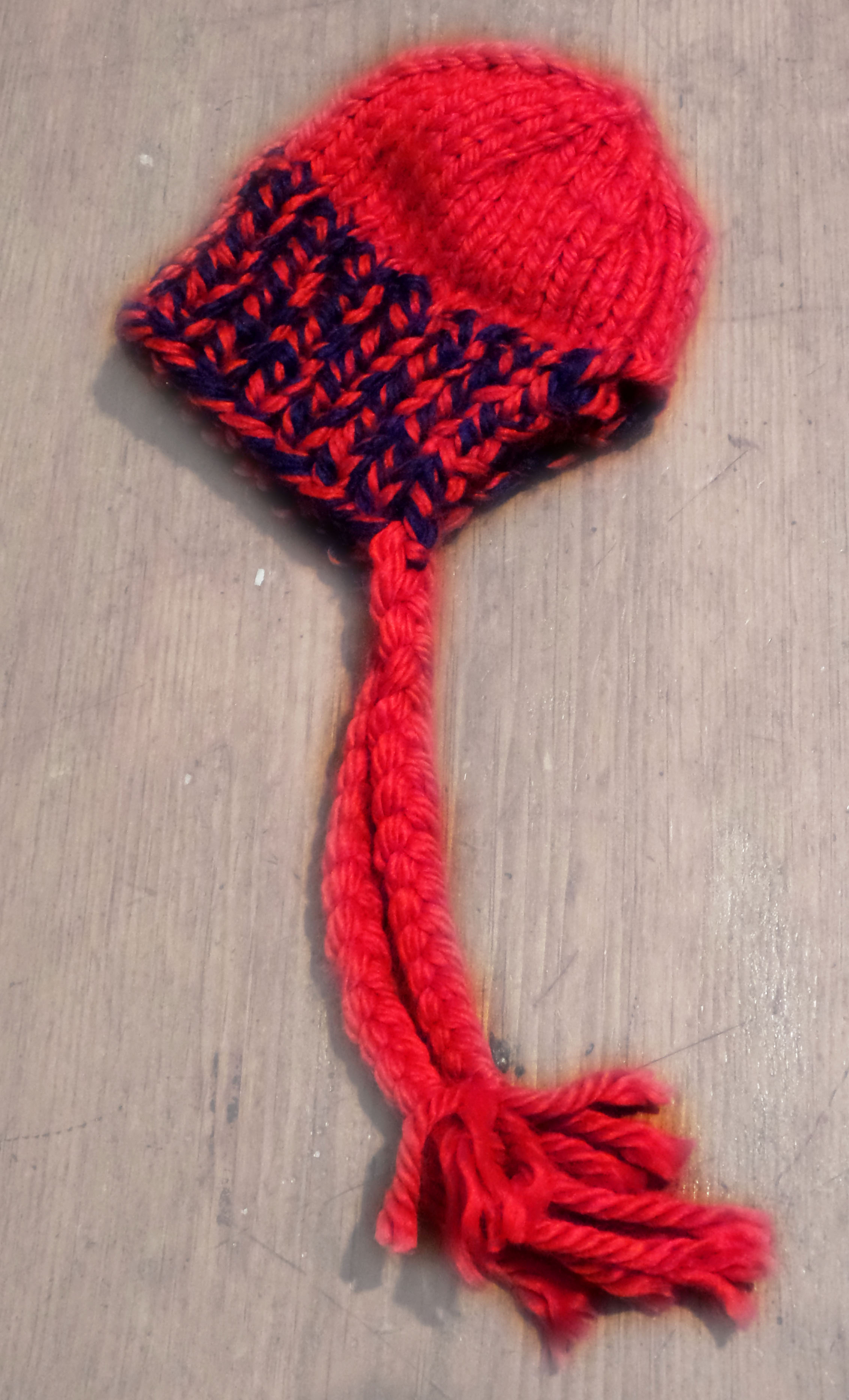 Split Brim Knit Baby Hat Pattern