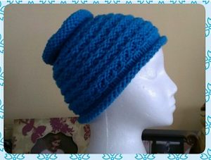 Free Knitting Pattern for Ponytail Hat on Straight Needles