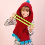 How to Loom Knit a Hooded Scarf