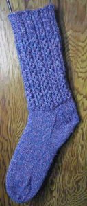 Mock Cable Socks Knitting Pattern