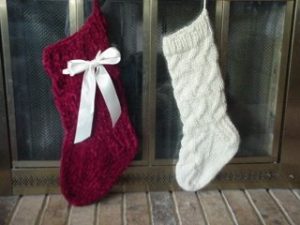 Cable Knit Christmas Stocking Pattern