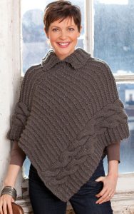 Cable Knit Poncho Pattern Free