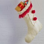 Cream Cable Knit Christmas Stockings