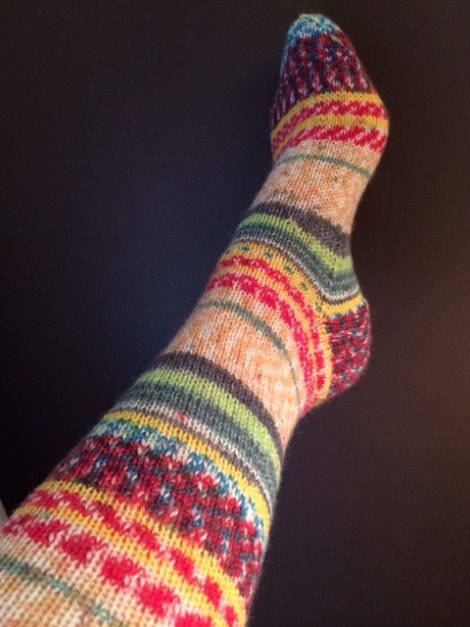 Easy Sock Knitting Pattern Circular Needles