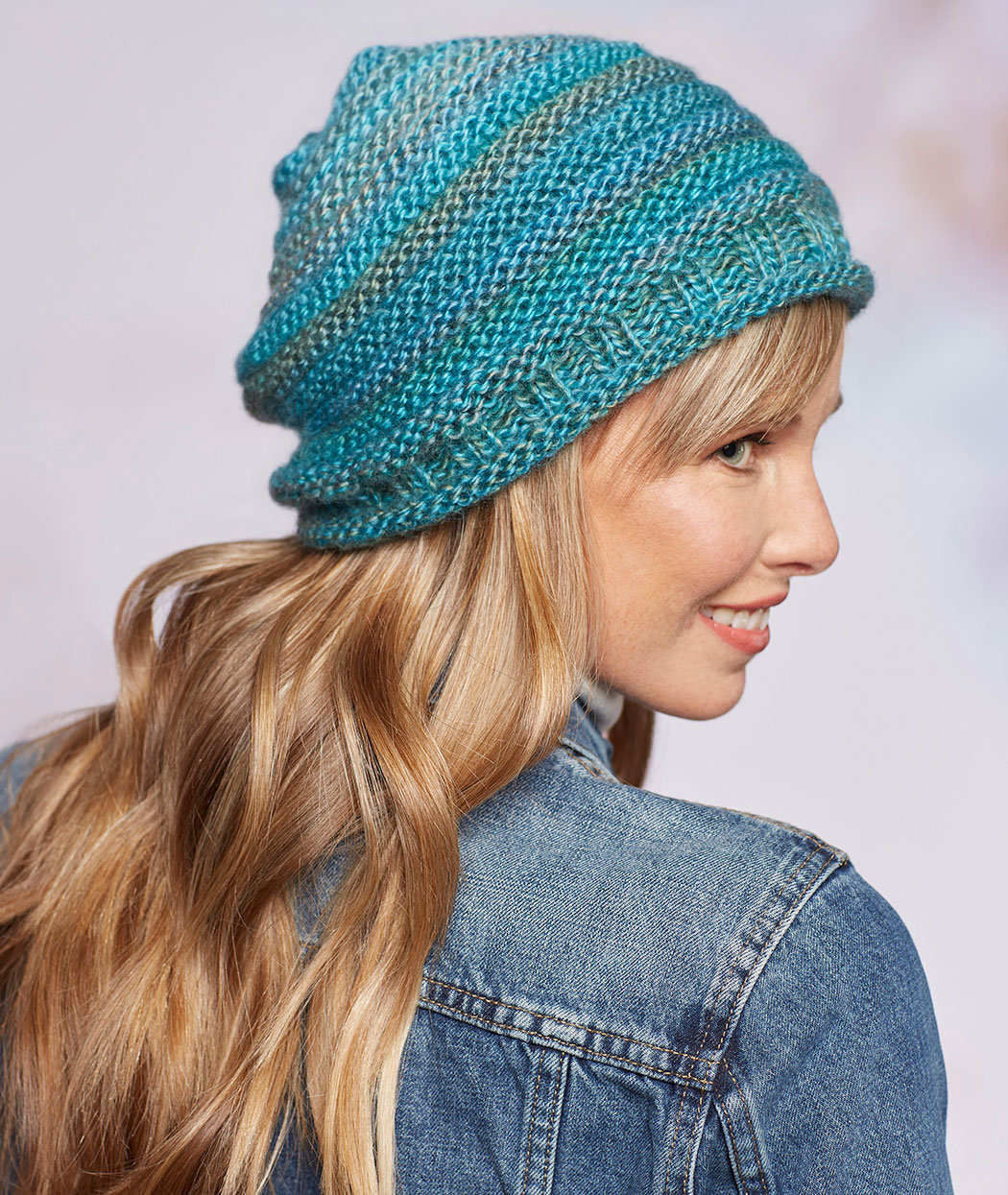Free Knitting Pattern for Slouchy Beanie Hat