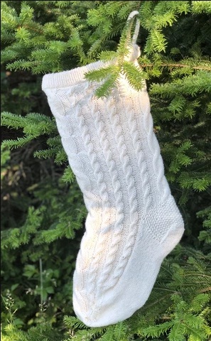 Large Cable Knit Christmas Stockings