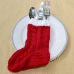 Mini Cable Knit Christmas Stockings